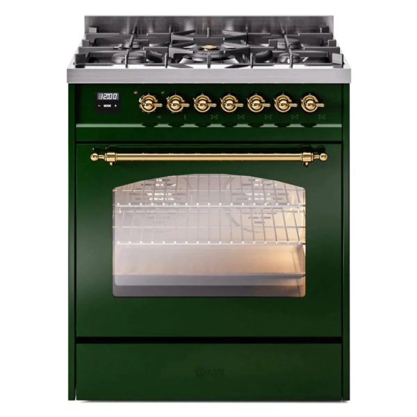 ILVE 30" Nostalgie II Series Freestanding Single Oven Dual Fuel Range with 5 Sealed Burners - UP30NMP - Image 15