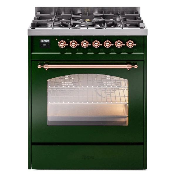 ILVE 30" Nostalgie II Series Freestanding Single Oven Dual Fuel Range with 5 Sealed Burners - UP30NMP - Image 16