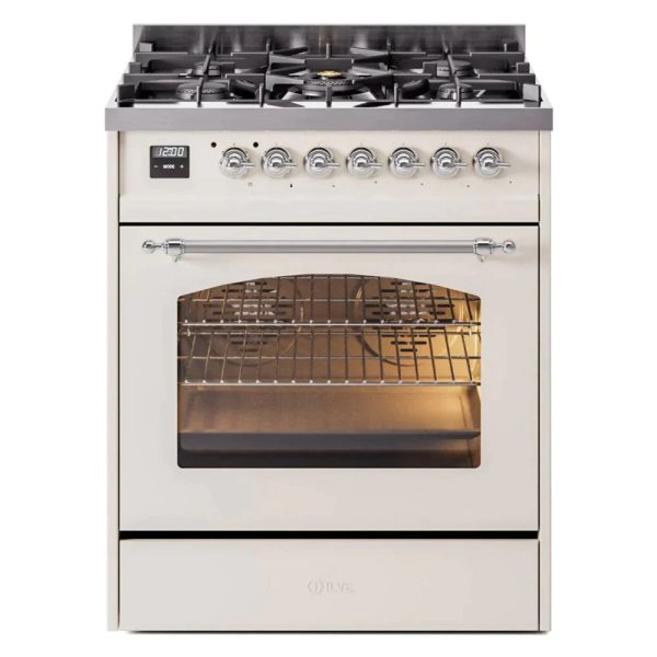 ILVE 30" Nostalgie II Series Freestanding Single Oven Dual Fuel Range with 5 Sealed Burners - UP30NMP - Image 2