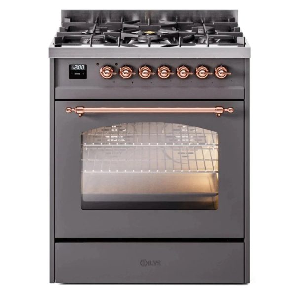 ILVE 30" Nostalgie II Series Freestanding Single Oven Dual Fuel Range with 5 Sealed Burners - UP30NMP - Image 23
