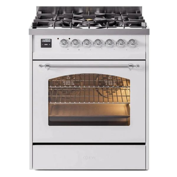 ILVE 30" Nostalgie II Series Freestanding Single Oven Dual Fuel Range with 5 Sealed Burners - UP30NMP - Image 38