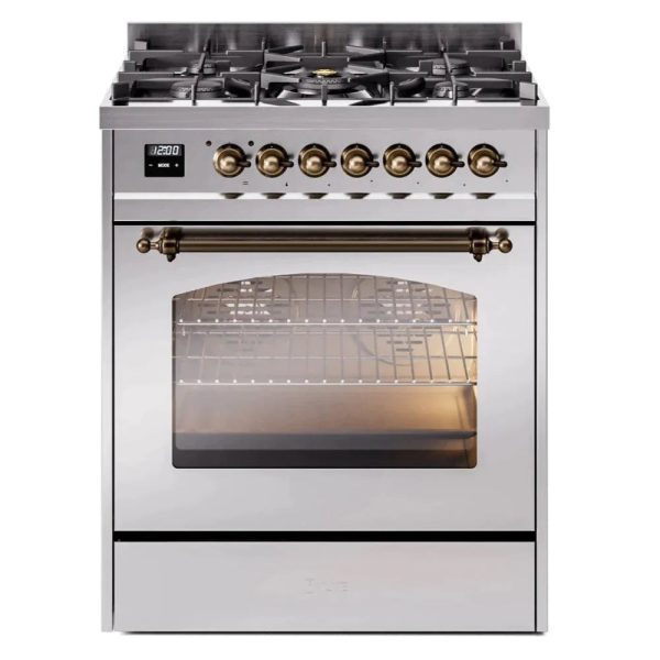 ILVE 30" Nostalgie II Series Freestanding Single Oven Dual Fuel Range with 5 Sealed Burners - UP30NMP - Image 24