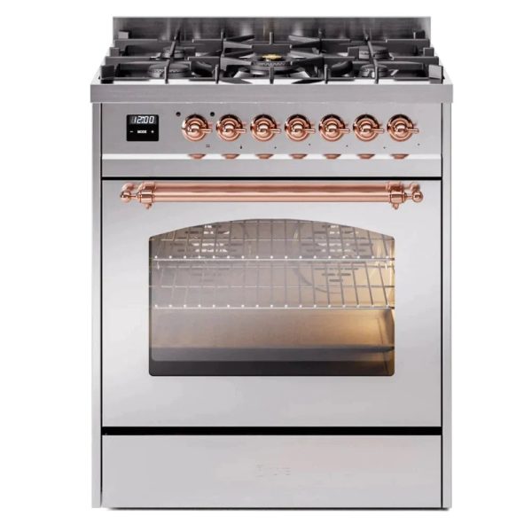 ILVE 30" Nostalgie II Series Freestanding Single Oven Dual Fuel Range with 5 Sealed Burners - UP30NMP - Image 27
