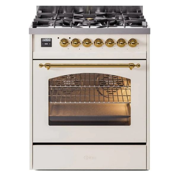 ILVE 30" Nostalgie II Series Freestanding Single Oven Dual Fuel Range with 5 Sealed Burners - UP30NMP - Image 3