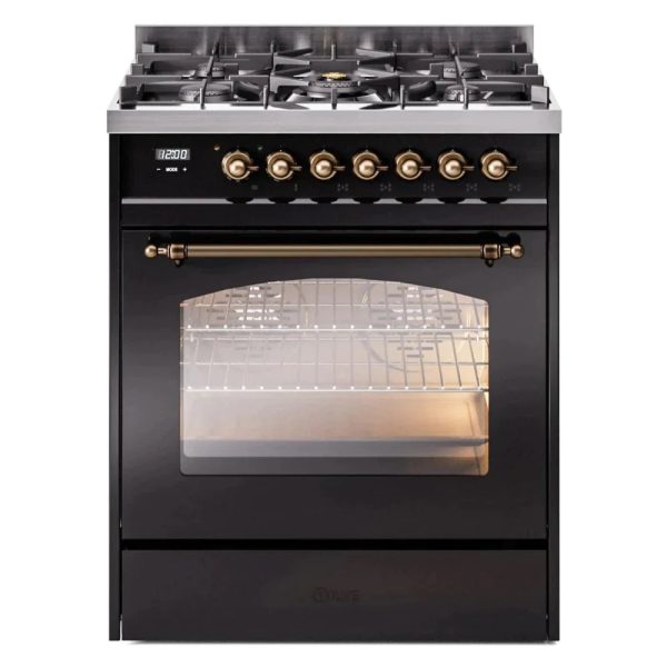 ILVE 30" Nostalgie II Series Freestanding Single Oven Dual Fuel Range with 5 Sealed Burners - UP30NMP - Image 5