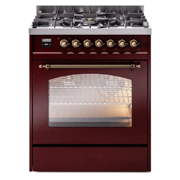 ILVE 30" Nostalgie II Series Freestanding Single Oven Dual Fuel Range with 5 Sealed Burners - UP30NMP - Image 9