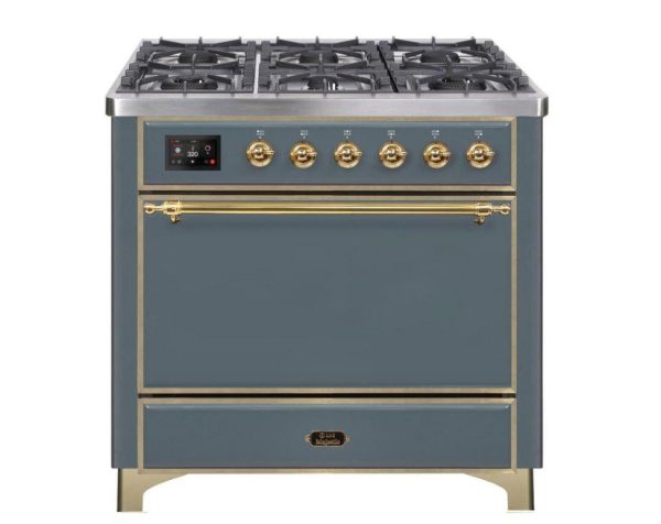 ILVE 36 Inch Majestic II Series Natural/ Propane Gas Burner and Electric Oven Range with 6 Sealed Burners (UM09FDQNS3) - Image 43