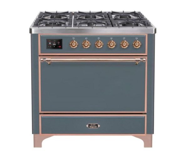 ILVE 36 Inch Majestic II Series Natural/ Propane Gas Burner and Electric Oven Range with 6 Sealed Burners (UM09FDQNS3) - Image 45