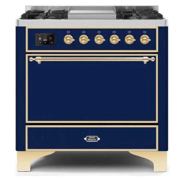 ILVE 36 Inch Majestic II Series Natural/ Propane Gas Burner and Electric Oven Range with 6 Sealed Burners (UM09FDQNS3) - Image 19