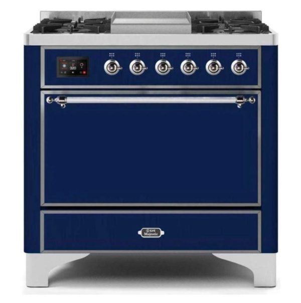 ILVE 36 Inch Majestic II Series Natural/ Propane Gas Burner and Electric Oven Range with 6 Sealed Burners (UM09FDQNS3) - Image 18