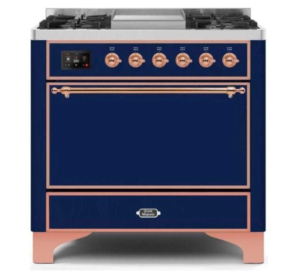 ILVE 36 Inch Majestic II Series Natural/ Propane Gas Burner and Electric Oven Range with 6 Sealed Burners (UM09FDQNS3) - Image 20