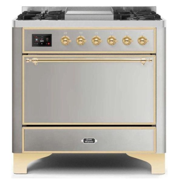 ILVE 36 Inch Majestic II Series Natural/ Propane Gas Burner and Electric Oven Range with 6 Sealed Burners (UM09FDQNS3) - Image 31