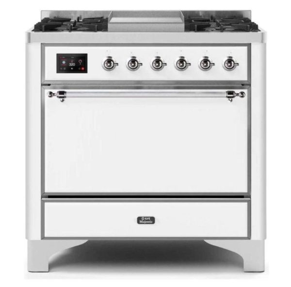 ILVE 36 Inch Majestic II Series Natural/ Propane Gas Burner and Electric Oven Range with 6 Sealed Burners (UM09FDQNS3) - Image 34