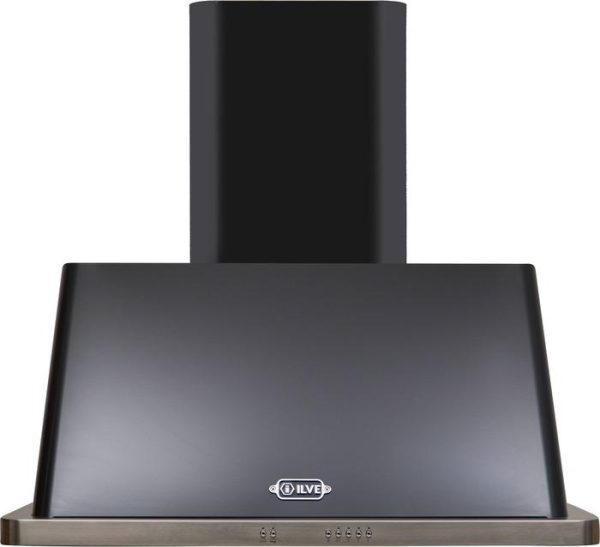 ILVE 36" Majestic Wall Mount Range Hood with 600 CFM Blower Anti-grease Filter 2 Warming Lights Filter Light Indicator Auto-off Function and 4 Fan Speeds (UAM90) - Image 3