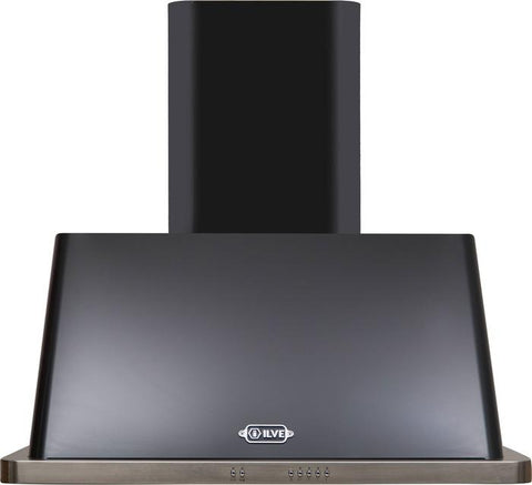 ILVE - Majestic- 36 Inch Wall Mount Convertible Hood - Glossy Black