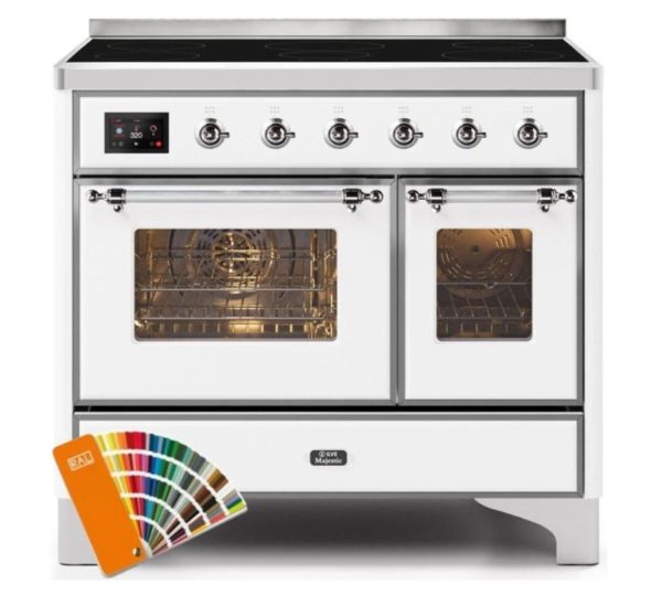 ILVE 40 Inch Majestic II Series Freestanding Electric Double Oven Range with 6 Elements, Triple Glass Cool Door, Convection Oven, TFT Oven Control Display and Child Lock (UMDI10NS3) - Image 2
