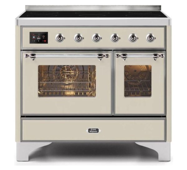 ILVE 40 Inch Majestic II Series Freestanding Electric Double Oven Range with 6 Elements, Triple Glass Cool Door, Convection Oven, TFT Oven Control Display and Child Lock (UMDI10NS3) - Image 6