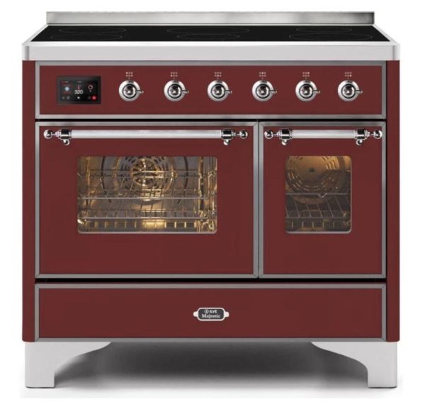 ILVE 40 Inch Majestic II Series Freestanding Electric Double Oven Range with 6 Elements, Triple Glass Cool Door, Convection Oven, TFT Oven Control Display and Child Lock (UMDI10NS3) - Image 14