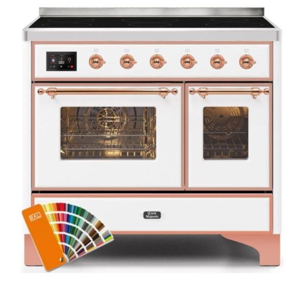 ILVE 40 Inch Majestic II Series Freestanding Electric Double Oven Range with 6 Elements, Triple Glass Cool Door, Convection Oven, TFT Oven Control Display and Child Lock (UMDI10NS3) - Image 4