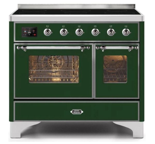 ILVE 40 Inch Majestic II Series Freestanding Electric Double Oven Range with 6 Elements, Triple Glass Cool Door, Convection Oven, TFT Oven Control Display and Child Lock (UMDI10NS3) - Image 18