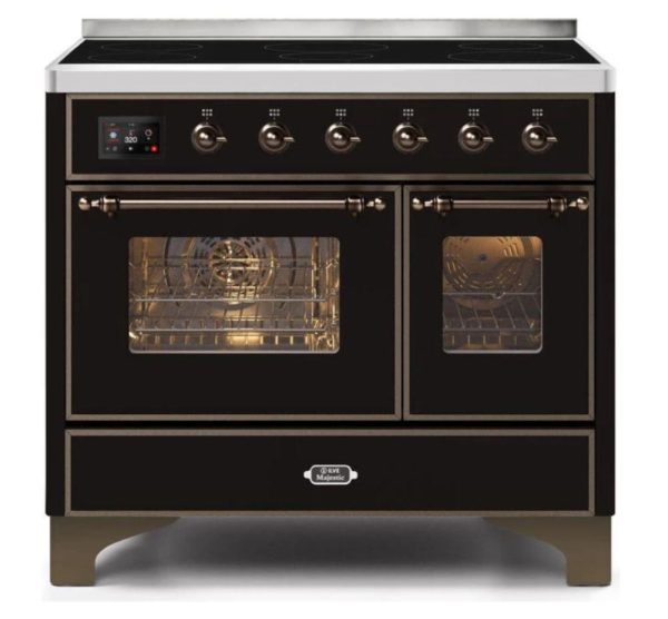 ILVE 40 Inch Majestic II Series Freestanding Electric Double Oven Range with 6 Elements, Triple Glass Cool Door, Convection Oven, TFT Oven Control Display and Child Lock (UMDI10NS3) - Image 9