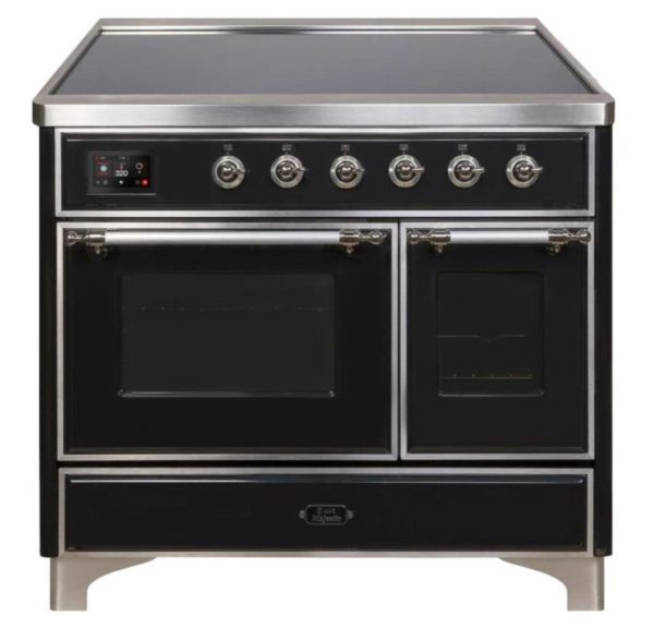 ILVE 40 Inch Majestic II Series Freestanding Electric Double Oven Range with 6 Elements, Triple Glass Cool Door, Convection Oven, TFT Oven Control Display and Child Lock (UMDI10NS3) - Image 10