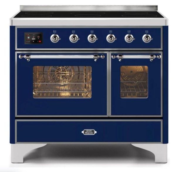 ILVE 40 Inch Majestic II Series Freestanding Electric Double Oven Range with 6 Elements, Triple Glass Cool Door, Convection Oven, TFT Oven Control Display and Child Lock (UMDI10NS3) - Image 22