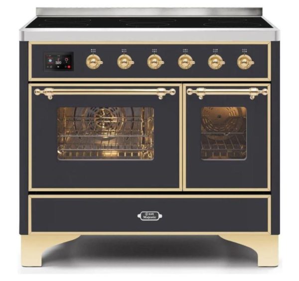 ILVE 40 Inch Majestic II Series Freestanding Electric Double Oven Range with 6 Elements, Triple Glass Cool Door, Convection Oven, TFT Oven Control Display and Child Lock (UMDI10NS3) - Image 27