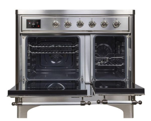 ILVE 40 Inch Majestic II Series Freestanding Electric Double Oven Range with 6 Elements, Triple Glass Cool Door, Convection Oven, TFT Oven Control Display and Child Lock (UMDI10NS3) - Image 37