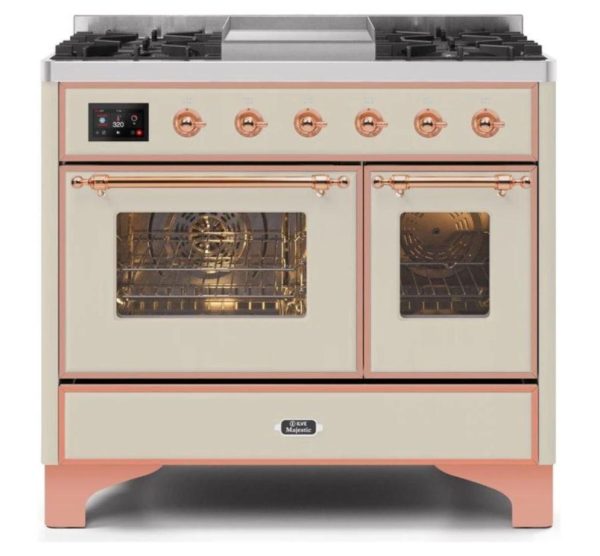 ILVE 40 Inch Majestic II Series Natural Gas/ Propane Gas Burner and Electric Oven with 6 Sealed Burners (UMD10FDNS3) - Image 4