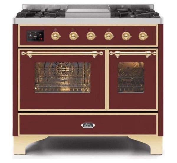 ILVE 40 Inch Majestic II Series Natural Gas/ Propane Gas Burner and Electric Oven with 6 Sealed Burners (UMD10FDNS3) - Image 11