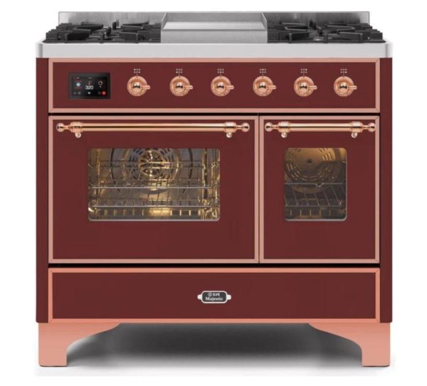 ILVE 40 Inch Majestic II Series Natural Gas/ Propane Gas Burner and Electric Oven with 6 Sealed Burners (UMD10FDNS3) - Image 12