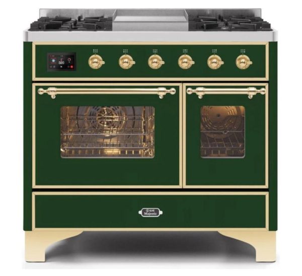 ILVE 40 Inch Majestic II Series Natural Gas/ Propane Gas Burner and Electric Oven with 6 Sealed Burners (UMD10FDNS3) - Image 15