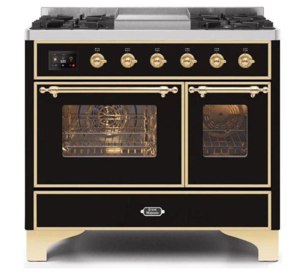 ILVE 40 Inch Majestic II Series Natural Gas/ Propane Gas Burner and Electric Oven with 6 Sealed Burners (UMD10FDNS3) - Image 7