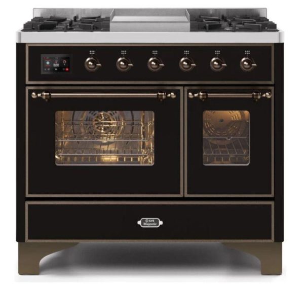 ILVE 40 Inch Majestic II Series Natural Gas/ Propane Gas Burner and Electric Oven with 6 Sealed Burners (UMD10FDNS3) - Image 5