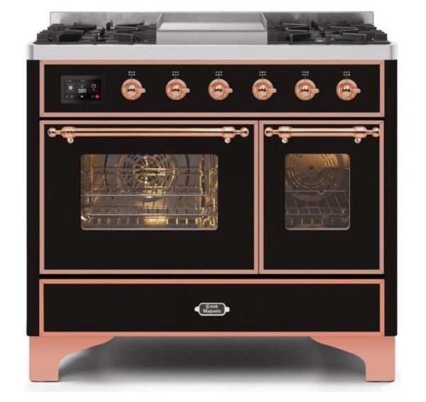 ILVE 40 Inch Majestic II Series Natural Gas/ Propane Gas Burner and Electric Oven with 6 Sealed Burners (UMD10FDNS3) - Image 8
