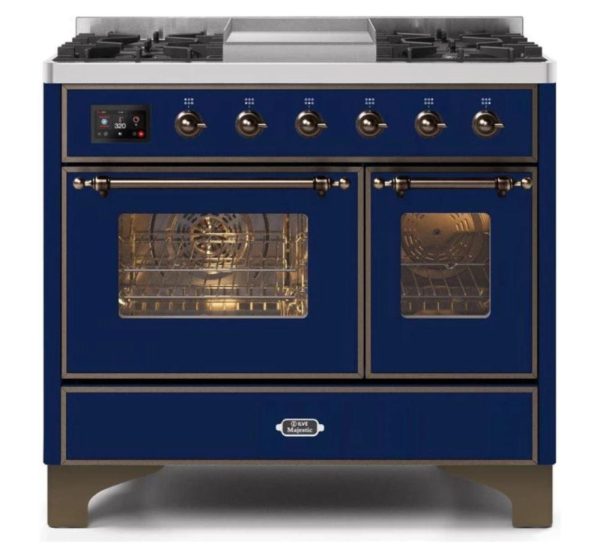 ILVE 40 Inch Majestic II Series Natural Gas/ Propane Gas Burner and Electric Oven with 6 Sealed Burners (UMD10FDNS3) - Image 17
