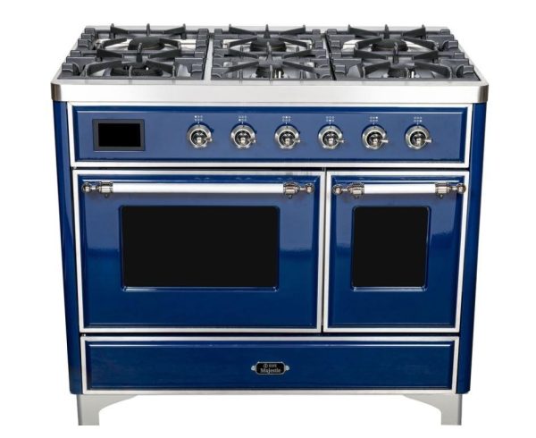 ILVE 40 Inch Majestic II Series Natural Gas/ Propane Gas Burner and Electric Oven with 6 Sealed Burners (UMD10FDNS3) - Image 18