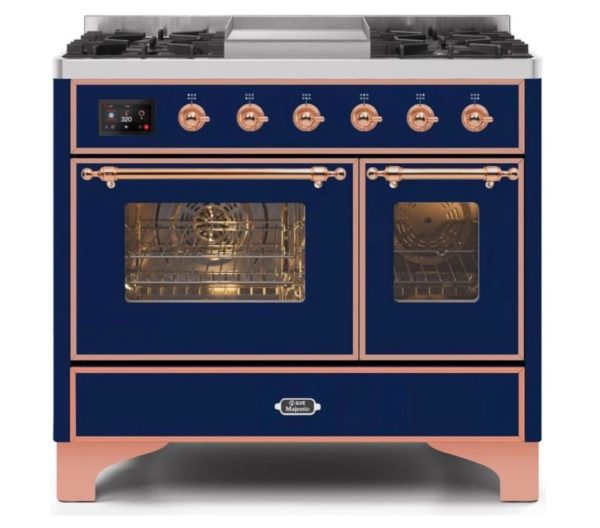 ILVE 40 Inch Majestic II Series Natural Gas/ Propane Gas Burner and Electric Oven with 6 Sealed Burners (UMD10FDNS3) - Image 20