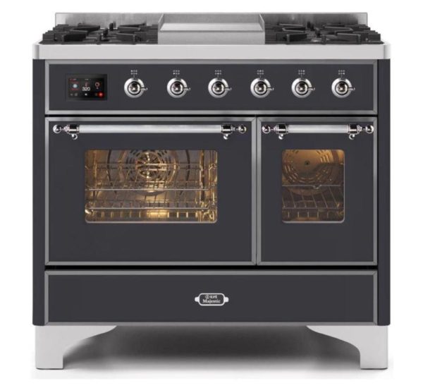ILVE 40 Inch Majestic II Series Natural Gas/ Propane Gas Burner and Electric Oven with 6 Sealed Burners (UMD10FDNS3) - Image 22