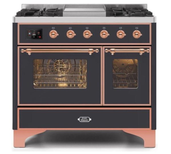 ILVE 40 Inch Majestic II Series Natural Gas/ Propane Gas Burner and Electric Oven with 6 Sealed Burners (UMD10FDNS3) - Image 24