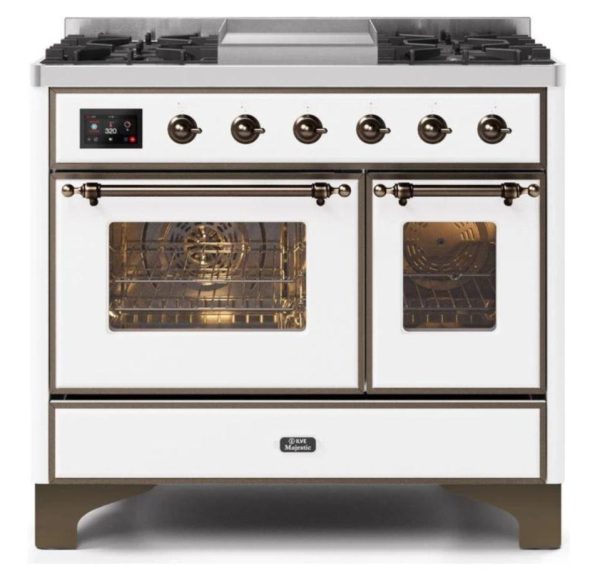 ILVE 40 Inch Majestic II Series Natural Gas/ Propane Gas Burner and Electric Oven with 6 Sealed Burners (UMD10FDNS3) - Image 33