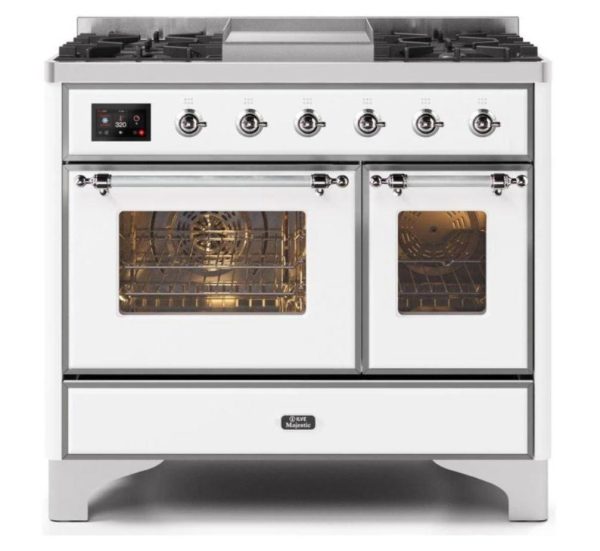 ILVE 40 Inch Majestic II Series Natural Gas/ Propane Gas Burner and Electric Oven with 6 Sealed Burners (UMD10FDNS3) - Image 34
