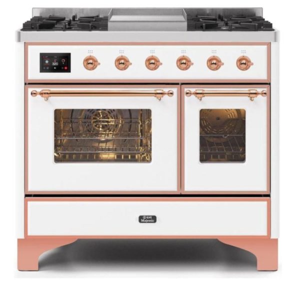 ILVE 40 Inch Majestic II Series Natural Gas/ Propane Gas Burner and Electric Oven with 6 Sealed Burners (UMD10FDNS3) - Image 36