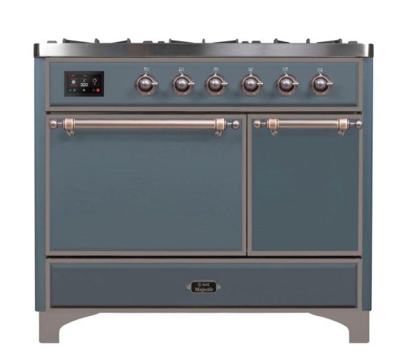ILVE 40 Inch Majestic II Series Natural/ Propane Gas Burner and Electric Oven Range with 6 Sealed Burners (UMD10FDQNS3) - Image 45