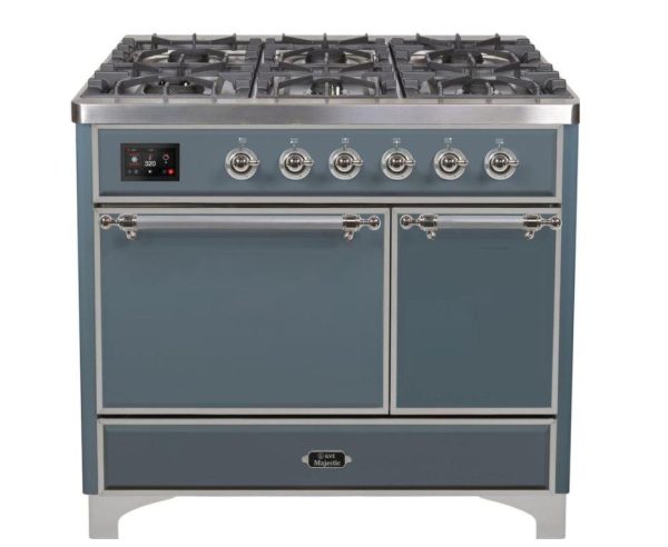 ILVE 40 Inch Majestic II Series Natural/ Propane Gas Burner and Electric Oven Range with 6 Sealed Burners (UMD10FDQNS3) - Image 43
