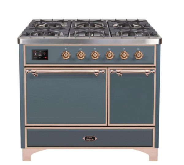ILVE 40 Inch Majestic II Series Natural/ Propane Gas Burner and Electric Oven Range with 6 Sealed Burners (UMD10FDQNS3) - Image 46