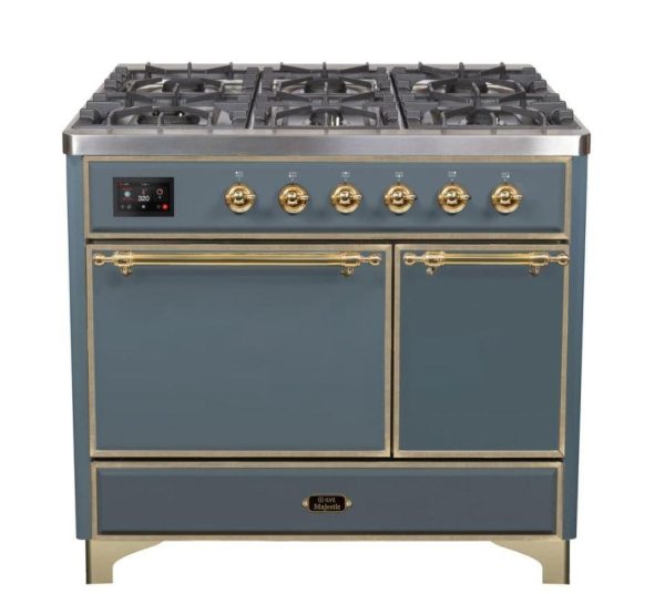 ILVE 40 Inch Majestic II Series Natural/ Propane Gas Burner and Electric Oven Range with 6 Sealed Burners (UMD10FDQNS3) - Image 44