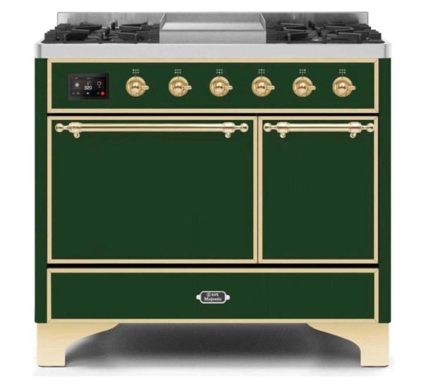 ILVE 40 Inch Majestic II Series Natural/ Propane Gas Burner and Electric Oven Range with 6 Sealed Burners (UMD10FDQNS3) - Image 15