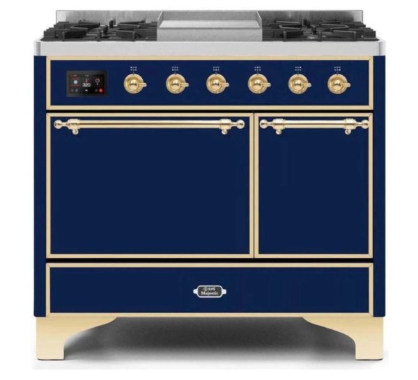 ILVE 40 Inch Majestic II Series Natural/ Propane Gas Burner and Electric Oven Range with 6 Sealed Burners (UMD10FDQNS3) - Image 19